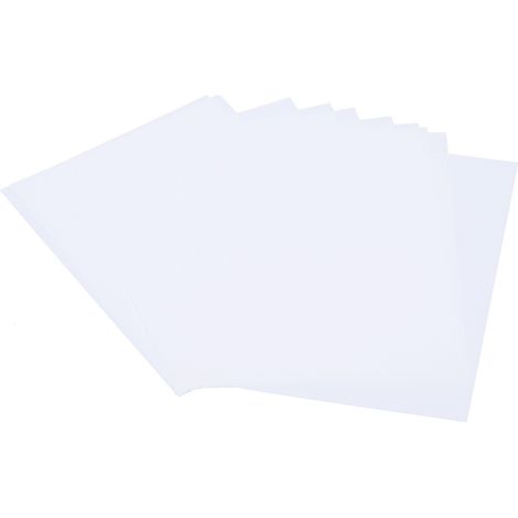 10Pcs Shrink Sheet BOPS Heat Shrinkable Film DoubleSided Printing HandPainted Accessories(White ) (1/5)