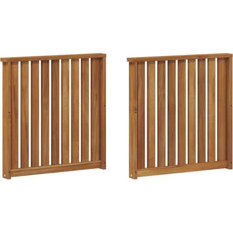 Armlehnen 2 pcs Braun 60 x 6 x 61 cm Holzwerkstoff vidaXL (1/5)