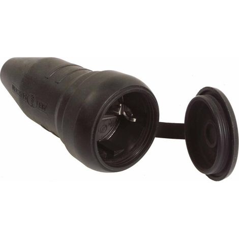 Vollgummikupplung + Schutzkappe Anschluss 2,5mm² 230V 16A IP44