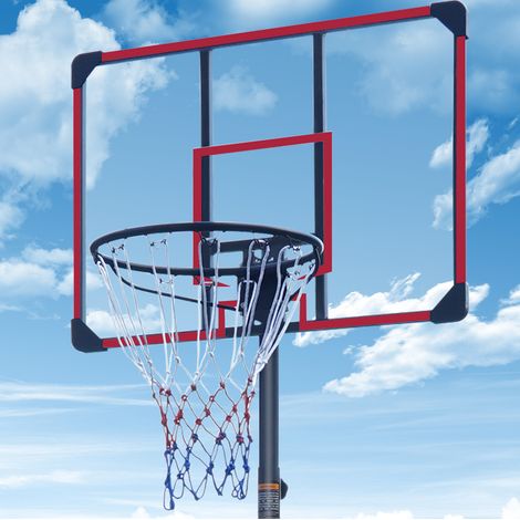 Verstellbarer Basketballkorb auf Ständer 228,6 bis 280,42 cm, mit Rollen HAVRYA (1/4)