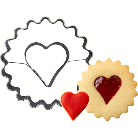 Zenker Ausstecher Linzer mit Herz Plätzchenform (1/3)