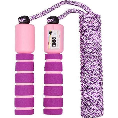 Corde à sauter pour enfants avec compteur (violette), corde à sauter ajustable pour le fitness et l'exercice des garçons et des filles (1/5)