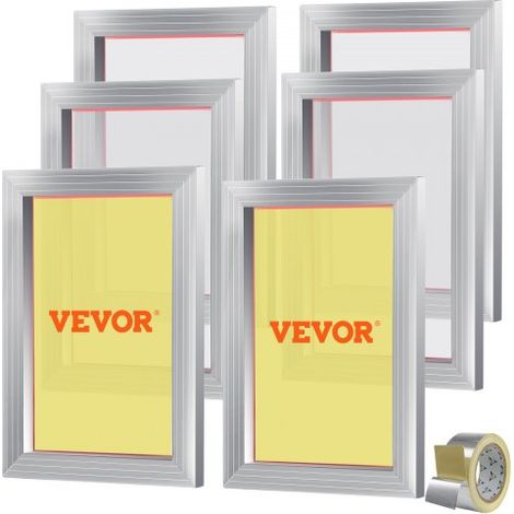 Lot de 6 Cadres de Sérigraphie Kit de Sérigraphie Cadre en (1/5)