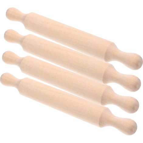 Mini deegroller - Houten bakgereedschap - Geschikt voor knutselprojecten van kinderen (1/5)