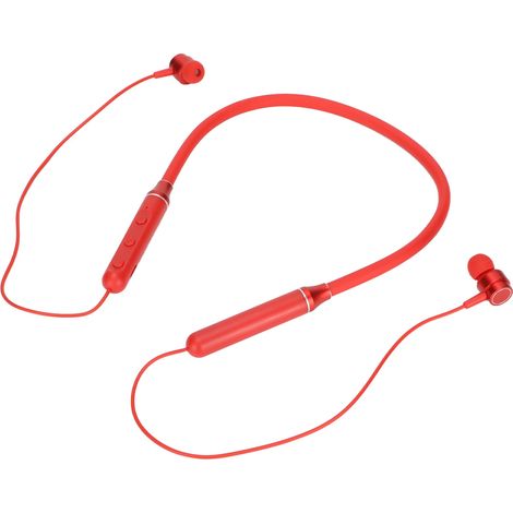 WSYD600 Bluetooth-Nackenbügelkopfhörer, kabelloses Stereo-Headset für Sport, Laufen und Spazierengehen (Rot) (1/5)