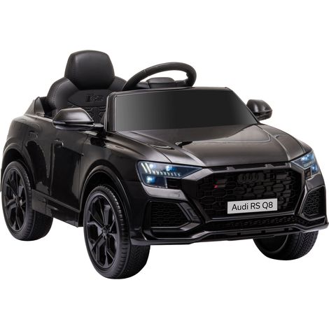 Macchina Elettrica per Bambini 3-5 Anni 6V Audi RS Q8 Autentica 1,5-3km/h con Telecomando e Musica Nero (1/5)