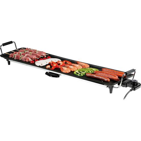 Plancha électrique 1800W – Dimensions 101x25x12.5cm – Thermostat réglable – DOM231 – Domoclip