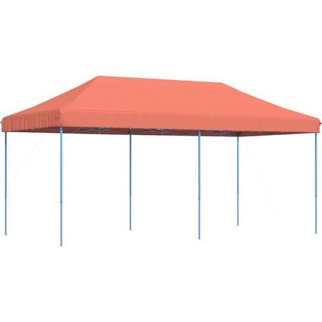 Tente de réception pliante pop-up en terre cuite, 580 x 292 x 315 cm (1/5)