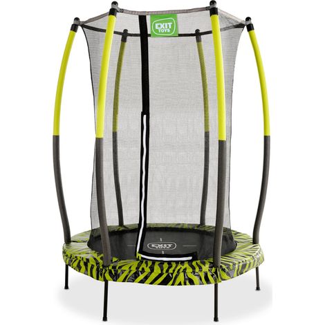 EXIT Tiggy Junior Trampoline with Safety 4.6ft – Black/green