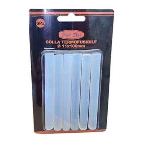 COLLA TERMOFUSIBILE CARDINALE Ø 11 x 100 mm - Blister 6 pezzi