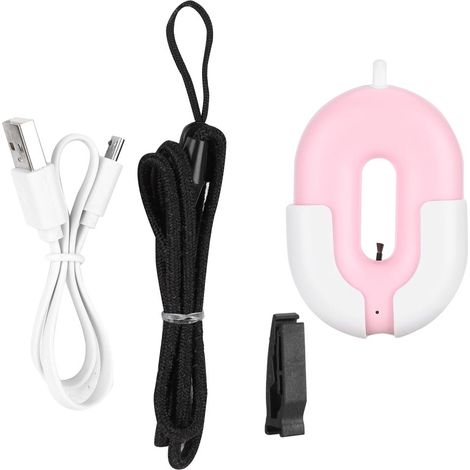 Mini-Luftreiniger mit USB-Anschluss und Negativ-Ionen – Rosa geräuschunterdrückende Halskette (1/5)