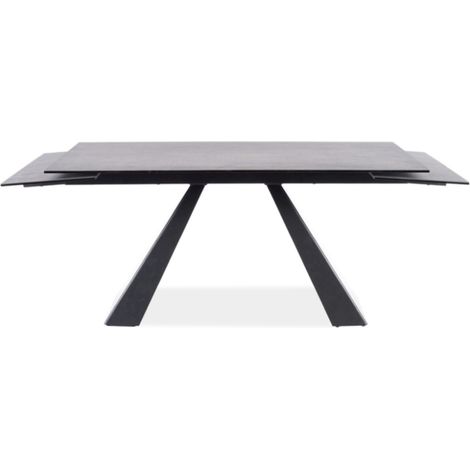 Table extensible métal & effet marbre gris 180-260cm Erol (1/5)