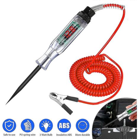3-24V Digital Circuit LCD Tester Car Truck Voltage Probe Pen