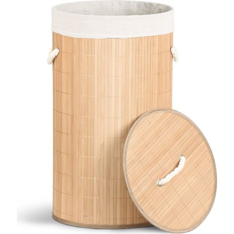 VOUNOT® Cesto para Ropa Sucia Plegable, Redonda 58L