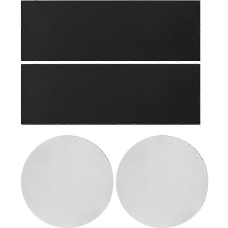 lot de bandes magnétiques adhésives-3.00X3.00X0.10CM-Black (1/5)