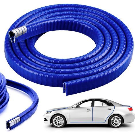 5 M Joint de Fente de Porte de Voiture Joint Caoutchouc Voiture Bord de Porte Protection Joint de Porte de Voiture Bandes Etanchéité Voiture Bande Etanchéité en Forme de U pour Voiture (Bleu) (1/5)