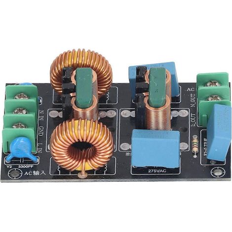 10A 3-stufiger EMI/EMV-Netzfilter, einphasig, FCC-konform, Anti-Interferenzmodul, Netzteilfilter, AC 11 (1/4)