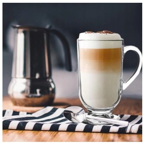 Mug en verre sur pied Verona 310 ml (1/2)