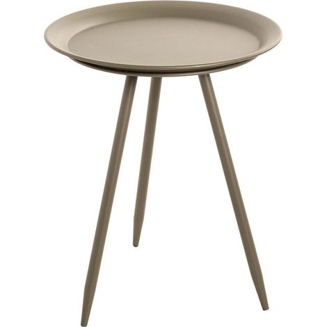 Table d'Appoint Ronde "Trevor" 47cm Kaki (1/3)