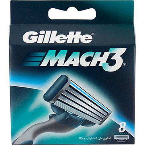 Gillette Mach 3 Rasierklingen, 8er-Packung