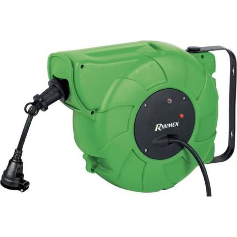 Dévidoir Automatique Électrique 15m et 2m - 3x2,5 mm - Pratique et Efficace - Rangement Optimisé - D-Work