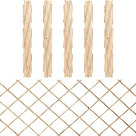 Rankzäune 5 Stk. Massivholz Tanne 180x80 cm