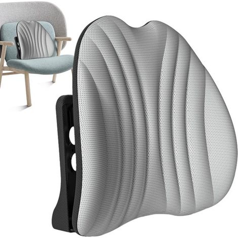 Coussin de soutien lombaire réglable - adapté aux sièges de voiture - aux chaises de bureau - aux coussins d'assise - aux coussins de dossier (1/5)