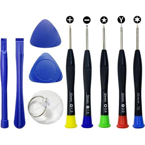 Ensemble de tournevis 10 pièces pour outils d'entretien et de démontage de montre de tablette de téléphone portable (1/4)
