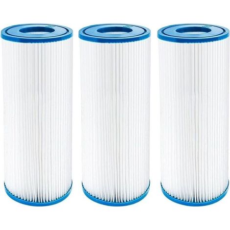Lot de 3 cartouches filtrantes pour filtre de type III pour piscine, compatibles avec type A ou C