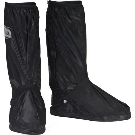 Überschuhe, wasserdichte Überschuhe mit rutschfester Sohle für Motorrad und Roller C