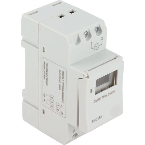 Écran LCD Temps de relais électronique programmable hebdomadaire 16 minuterie marche et arrêt (AC/DC24V)