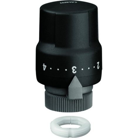 Tête thermostatique noire gamme Déco pour sèche-serviettes F30x1,5 - THERMADOR TTNO