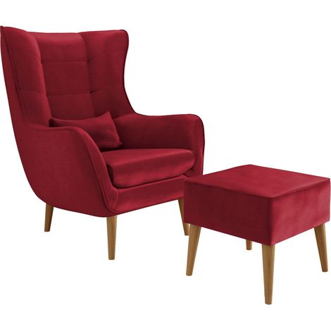 Sillón Comfivo 206, Kronos 02, 106x80x95cm, Tapiz, Patas: Madera, 0 (1/5)