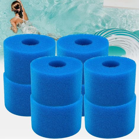 GABRIELLE Typ S1 Filterschwamm, wiederverwendbare Filterkartusche für Intex Typ S1, waschbarer Schwammkartuschen-Schaumfilter für Schwimmbäder, Outdoor-Garten (S1-Filter – 8 Stück) (1/5)
