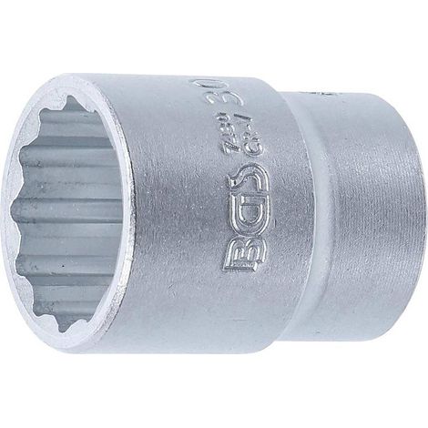Douille pour Clé 20 mm (3/4) - Douze Pans, 30 mm - Précision et Robustesse, Acier - D-Work