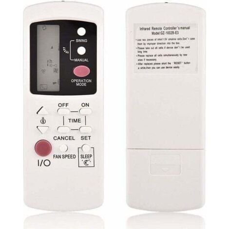 Pair GZ-1002B-E3 télécommande de remplacement pour climatiseur Galanz remplacement de la télécommande du climatiseur pour Galanz GZ-1002A-E3 GZ-1002B-E1 (1/4)