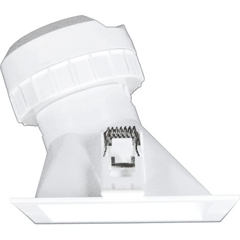Faretto LED da incasso Pulcom SQ Asimmetrico 8W 38º CCT Switch 2700K-3200K-4000K Bianco Opaco - Beneito & Faure Illuminazione Interni