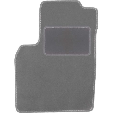 Alfombrilla de terciopelo para el conductor para: Fiat Panda II hatchback (2002-2010) grafito