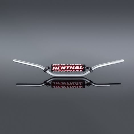Manubrio Renthal 7/8 in alluminio da 22 mm con spugna, colore argento, leggero e resistente per bici da trial. (1/4)