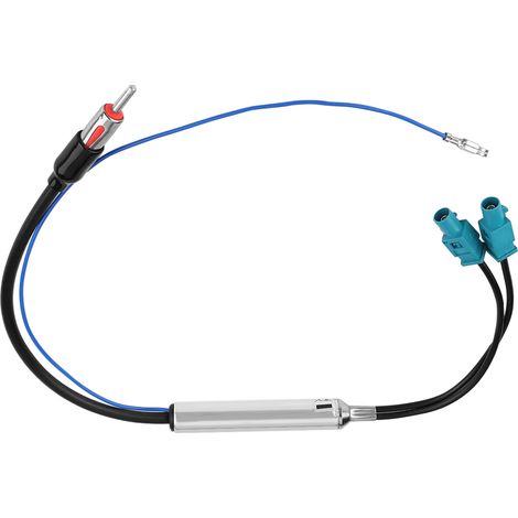 Adaptateur d'antenne autoradio double Fakra vers DIN mâle pour Audi Skoda (1/5)