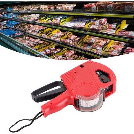 Étiqueteuse manuelle à 8 chiffres avec rouleau de sortie dentelé pour supermarché (1/5)