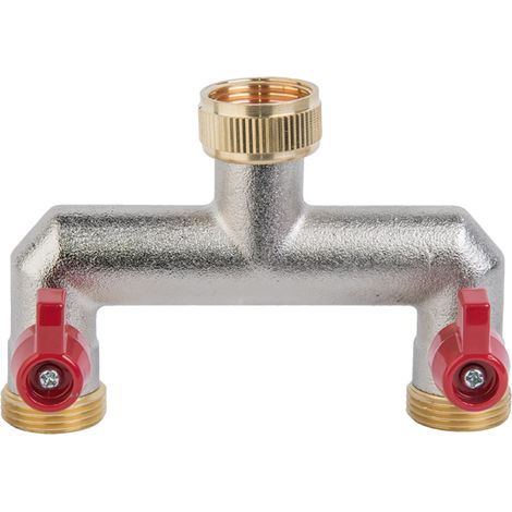Distributore a 2 vie GZ in ottone da 3/4"