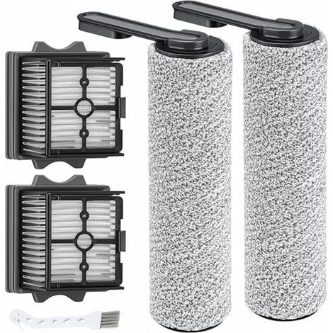 Ersatzbürstenwalze und HEPA-Filter Geeignet für Tineco Floor One S5 Combo Nass- und Trockensauger (2 Bürstenwalzen und 2 Staubsaugerfilter)