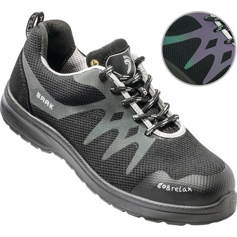 Chaussure de sécurité pour femmes Stacy taille 38 noir/réfléchissant S1P SRC ESD