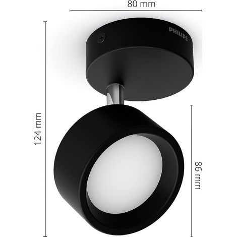 Philips - Spot, 2700 K, 5,5 W, noir 929003299001 (1/5)