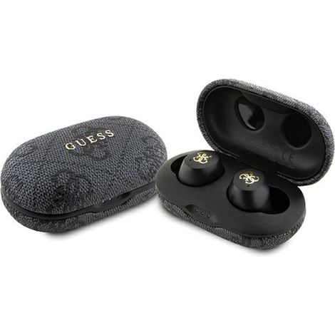 Guess 4G Metal Logo - TWS ENC Bluetooth-Kopfhörer + Ladecase (Schwarz) (1/5)