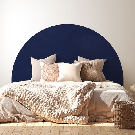 Stickers tête de lit - Couleur tendance - 160 x 130 cm - Pour lits (120 à 140 cm) - Adhésif MAT (1/2)