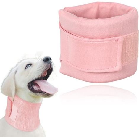 MIRKUZI Schutzkragen und kegel für Hunde Haustierhalsband verstellbarer Genesungskragen für Welpen und Katzen nach Operationen und Verletzungen rosa