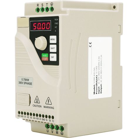 Variateur de fréquence VFD triphasé 380V AC entrée/sortie universel pour moteur ventilateur 0,75kW avec RS485, régulateur de vitesse industriel (1/5)