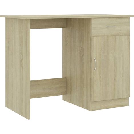 Maison Exclusive - Schreibtisch Sonoma-Eiche 100x50x76 cm Holzwer